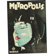 Taranist Poster - Metropolis Film Posteri - Siyah Beyaz Klasik Sinema