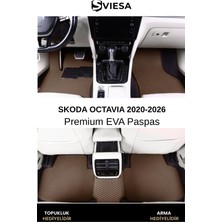 Sviesa Skoda Octavia 2020-2026 Uyumlu Araç Paspas Havuzlu Taban Su Geçirmez Kokusuz Özel Üretim 3D Premium Oto Paspas