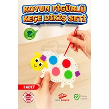 Self Power Çocuklar Için Kendin Yap Keçe Dikiş El Sanatları 3 Yaş ve Üzeri Çocuklar Için Koyun Eğitici Oyuncak