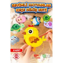 Self Power 6 Adet Çocuklar Için Kendin Yap Keçe Dikiş El Sanatları Seti 3 Yaş ve Üzeri Çocuklar Için
