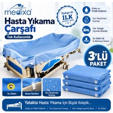 Medixa Hasta Yıkama Çarşafı 3'lü Paket – Sıvı Geçirmez, Su Giderli