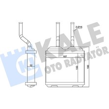 Odea Kale Kalorifer Radyatörü Al/brz Opel Corsa B 93-00, Tigra 94-98, Combo - Kal 346685