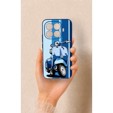 Vip Case Mi 15T Pro Uyumlu Mavi Scooter Desenli Silikon Kılıf