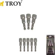 Odea Troy T 26133, Mıknatıslı Lokma Adaptör Seti, 8 Parça, Gri