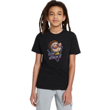 Odea Qivi Unisex Çocuk Siyah Rick Morty Geez Baskılı Sweatshirt SFK0701-COCTS, 9-10 Yaş