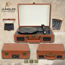 Junglee Nostaljik Pikap Plakçalar 33-45-78 Lik Plak Uyumlu Plak Çalar Bluetooth Hoparlör Mp3 USB Player