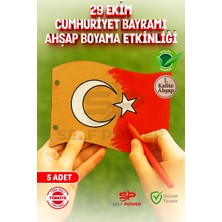 Self Power 5 Adet 29 Ekim Boyama Kartı