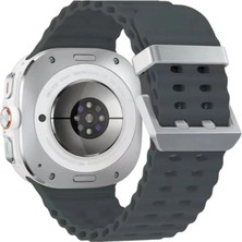 Bezos Watch 7 Ultra KR417 Rug Silikon Kordon - Koyu Gri