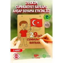 Self Power Ahşap Duvara Asılabilir 29 Ekim Için Ahşap Boyama Kartı