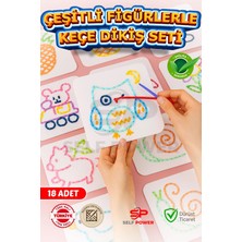 Self Power Keçe'den 18 Adet El Işi Dikiş Kiti Desenli , Kolay ve Eğlenceli Hobi Eğitici &öğretici