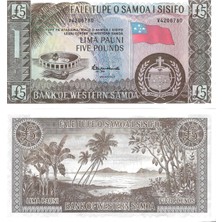 Emir Koleksiyon Coin & Paper Collection Batı Samoa 2020 Yılı 5 Pound Yabancı Kağıt Para Çil Unc Koleksiyon Para