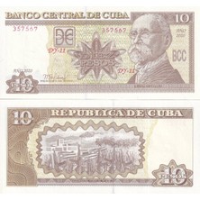 Emir Koleksiyon Coin & Paper Collection Küba 2020 Yılı 10 Pesos Yabancı Kağıt Para Çil Unc Koleksiyon Para