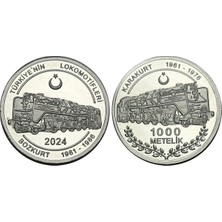 Emir Koleksiyon Coin & Paper Collection Türkiye 2024 Yılı Türkiye'nin Lokomotifleri Bozkurt 1000 Metelik Alüminyum Madalyon