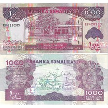 Emir Koleksiyon Coin & Paper Collection Somali 2014 Yılı 1000 Shilling Yabancı Kağıt Para Çil Unc Koleksiyon Para