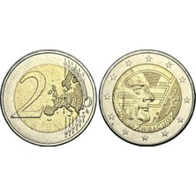 Emir Koleksiyon Coin & Paper Collection Avrupa - Fransa Jacques Chirac 2 Euro Koleksiyon Para Çil Unc