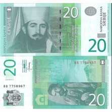 Emir Koleksiyon Coin & Paper Collection Sırbistan 2013 Yılı 20 Dinar Yabancı Kağıt Para Çil Unc Koleksiyon Para