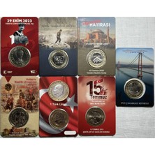 Emir Koleksiyon Coin & Paper Collection 7 Adet Özel Temalı Para 1 Lira + 5 Lira Kitlerinde Çil Set