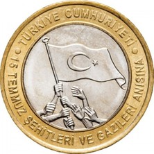 Emir Koleksiyon Coin & Paper Collection 2016 Yılı 15 Temmuz Demokrasi ve Milli Birlik Günü 1 Türk Lirası Çil