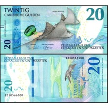 Emir Koleksiyon Coin & Paper Collection Curaçao En Sınt Maarten 2025 Yılı 20 Gulden Yabancı Kağıt Para Çil Unc Koleksiyon Para