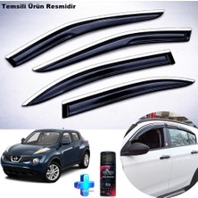 Caraks Nissan Juke Krom Cam Rüzgarlığı Abs Nikelajlı Krom Mügen Cam Rüzgarlığı 2010-2015 Arası 4 Parça + Ebrayn 150 ml Koku