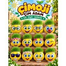 Oyunsal Çim Adam Orijinal 6 Adet Lisanslı Eğlenceli Sevimli Ürün Emojili Çimoji Oyuncaklar