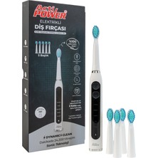 Acti Power Dynamic Clean Elektrikli Şarjlı Sonic Diş Fırçası I 5 Yedek Başlık Kutuya Dahil