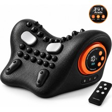 Venandin 8808 Cervilux Isıtmalı Boyun Masaj Yastığı, Ems 6 Kademe, Titreşim 3 Kademe, 1500 Mah, Şarjlı - Siyah