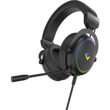 Gameagle Auralis 7.1 Rgb Kablolu Mikrofonlu Profesyonel Oyuncu Kulaklığı Siyah