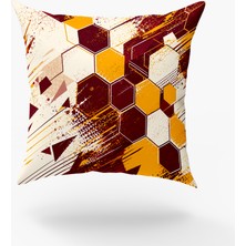 Karkan Tekstil Grunge Geometrik Desen Sportif Yastık