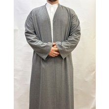 Yaser Giyim Pamuklu Namaz Cübbesi - Koyu Gri