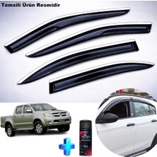 Caraks Toyota Hilux Krom Cam Rüzgarlığı Abs Nikelajlı Krom Mügen Cam Rüzgarlığı 2005-2009 Arası 4 Parça + Ebrayn 150 ml Koku