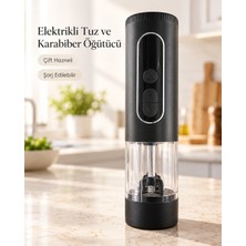 1. LED Ekranlı 900 Mah Bataryalı Şarj Edilebilir Tuz ve Karabiber Öğütücü - Lisinya