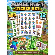 Ceres Studio Minecraft Sticker Seti – Defter, Ajanda ve Hediye Süsleme Etiketleri