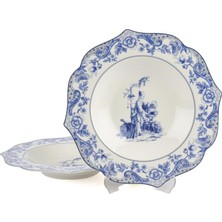 Mikasa Moor Blue Garden 2li Yemek Tabağı 24CM