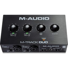 M-Audio M-Audıo M-Track Duo - USB Ses Arayüzü , Ikili Xlr, Hat ve Dı Girişleri ile , Yayın ve Podcasting Içi