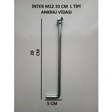 İnter Inter L Tipi Ankraj Vidası M12 33CM