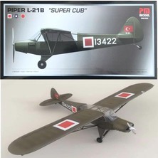 Crewturk Pm Model Piper L-21 Super Cub Plastik Maket Pm 502