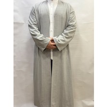 Yaser Giyim Pamuklu Namaz Cübbesi - Açık Gri