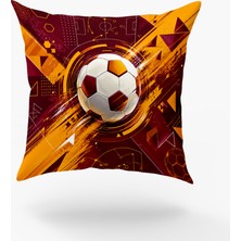 Karkan Tekstil Futbol Temalı Sportif Dekoratif Kırlent Kılıfı