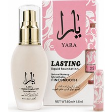 Mazhar Yara Kalıcı Suya Dayanıklı Likit Fondöten ve Serum Seti 80 ml + 1,5 ml – 02 Bej