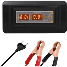 Pratik Ev Şarj Cihazı, 12V ile 24V 10 Ah Hızlı Şarj Seçenekli Akü Jel Asitli Sulu Kuru Kurşun Akülere Uygun (24 Amper ve Altı Küçük Aküler ve Lithium-Ion Pillere Uygun Değildir)
