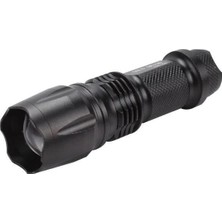 Gold Orion Km-84 Tasarruflu Şarjlı Zoomlu Metal El Feneri Kemer Klipsli