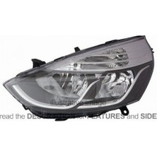 Tyc Renault Clio Ön Far Elektrikli Motorlu Nikelaj Hatchback Sol 2012-  (Oem No:  260603442R)
