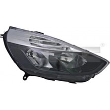 Tyc Renault Clio Ön Far Elektrikli Motorlu Sıyah Hatchback Sol 2012-  (Oem No:  260601176R)