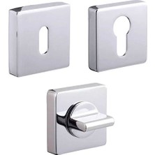 Elovias System Kare Wc Banyo Kapı Rozeti Krom (RO11W CR)