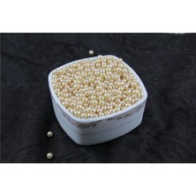 6 mm Sarı Krem Tonları Inci Boncuk 30 gr (Kolye, Bileklik, Küpe ve Takı Yapımı)