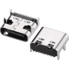 Hubrendy Sh Powermaster IC-266B-4 Type-C Dişi Şase Konnektör - USB 3.1 16 Pin Hızlı Şarj Destekli Soketi