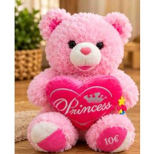 Toys Princess Kalpli Pembe Peluş Ayıcık Bebek Oyuncağı Büyük Boy 56 cm