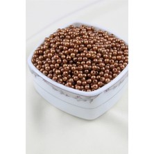 5 mm Koyu Altın Sarısı Inci Boncuk 30 gr (Kolye, Bileklik, Küpe ve Takı Yapımı)