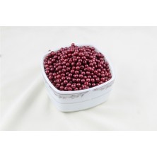 6 mm Kırmızımsı Bordo Inci Boncuk 30 gr (Kolye, Bileklik, Küpe ve Takı Yapımı)